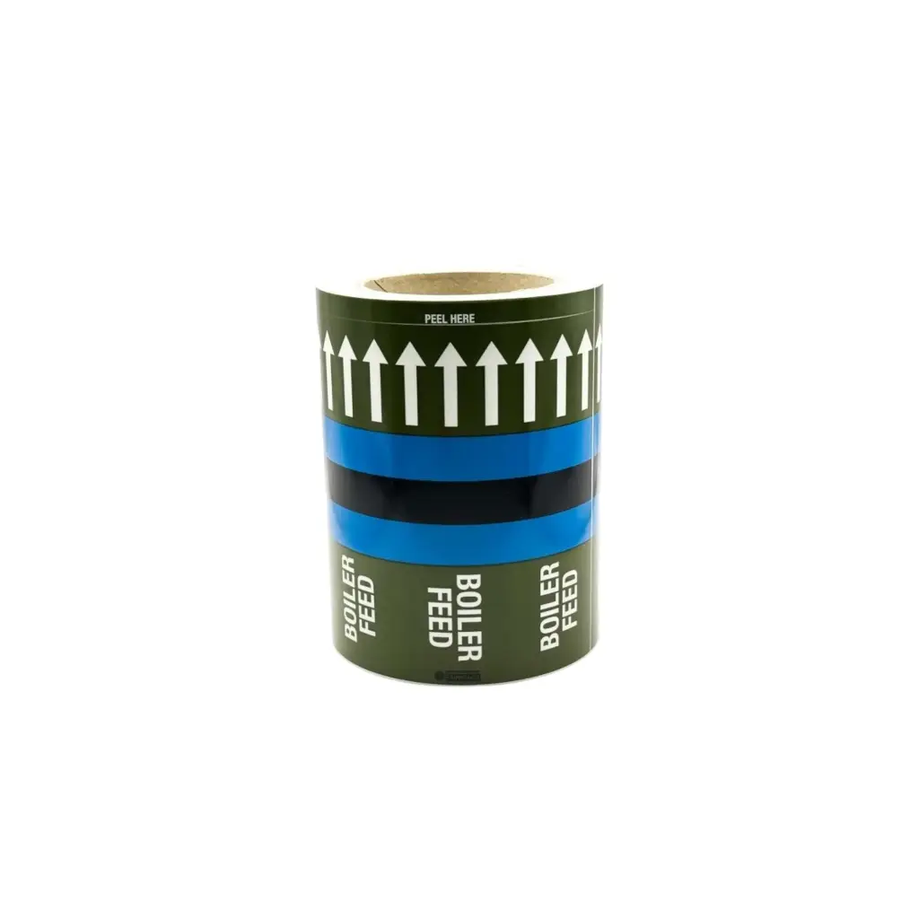 150mm Boiler Feed Pipe Marking Tape | PIPEM12B | Pipemark